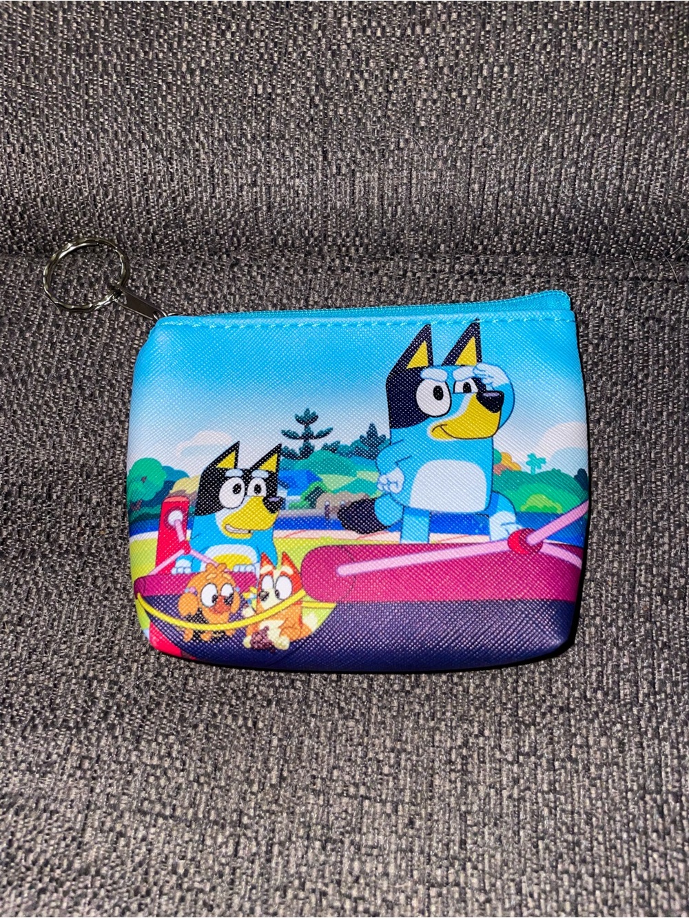 Bluey Kids Coin Pouch Wallet - Blue 3 pouches total